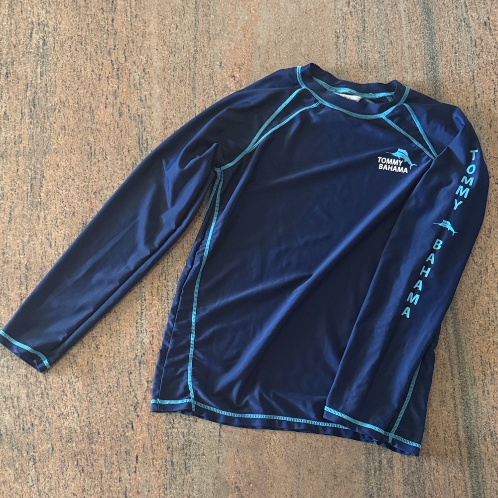 Kids L | Tommy Bahama Navy Rash Guard
